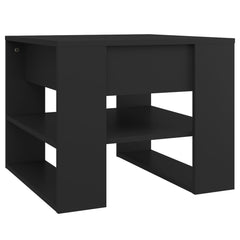Coffee Table Black Engineered wood Medium Coffee Table Square