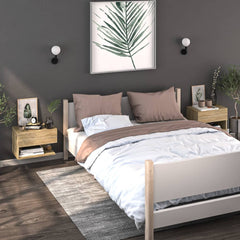 Wall-mounted Bedside Cabinet Sonoma Oak Engineered Wood Small