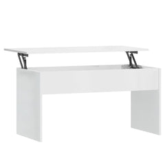 Coffee Table High gloss white Engineered wood Medium