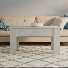 Coffee Table Concrete gray Engineered wood Medium Sliding Top
