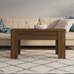 Coffee Table Brown Oak Engineered Wood 39.8 x 19.3 x 20.5 in