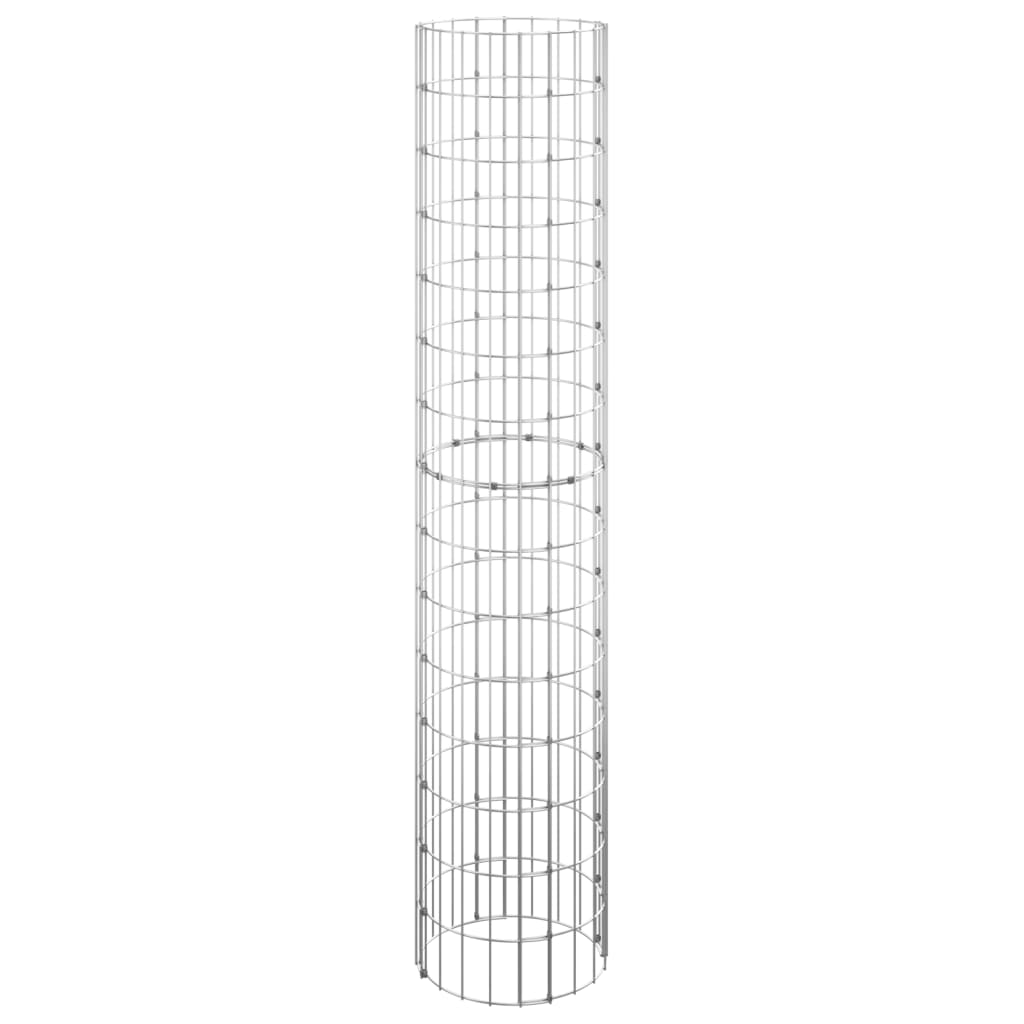Circular Gabion Raised Beds 3 pcs Galvanized Steel ??11.8x59.1