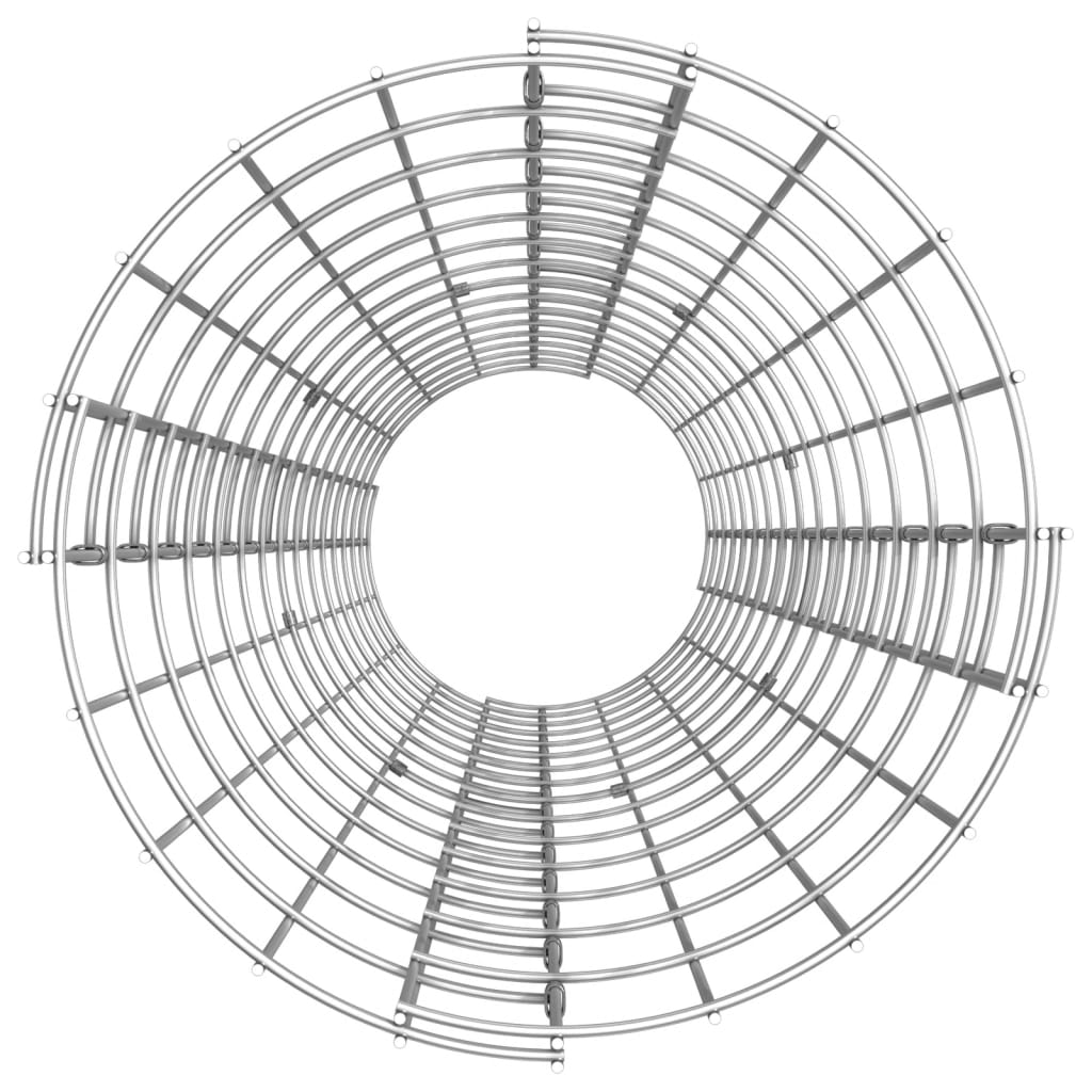 Circular Gabion Raised Beds 3 pcs Galvanized Steel ??11.8x59.1