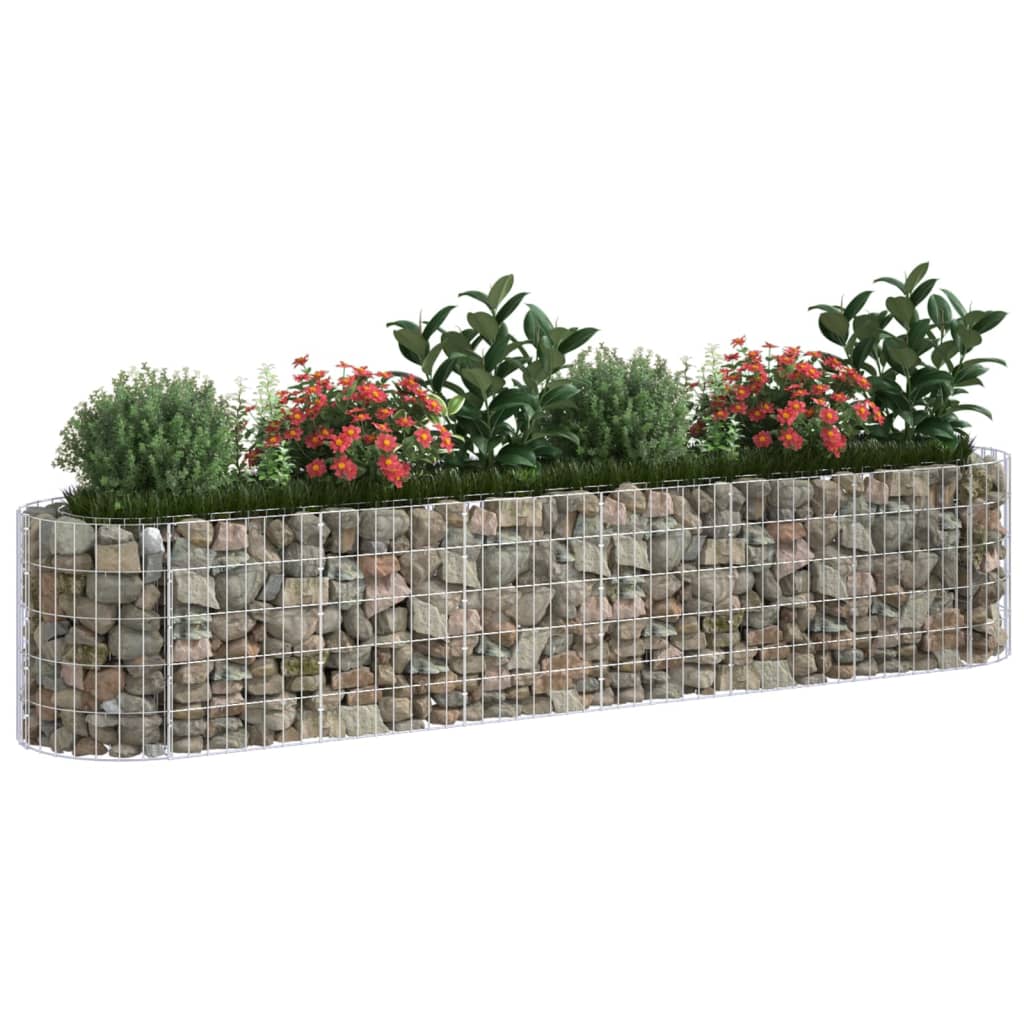 Gabion Raised Bed Galvanized Iron 102.4x19.7x19.7