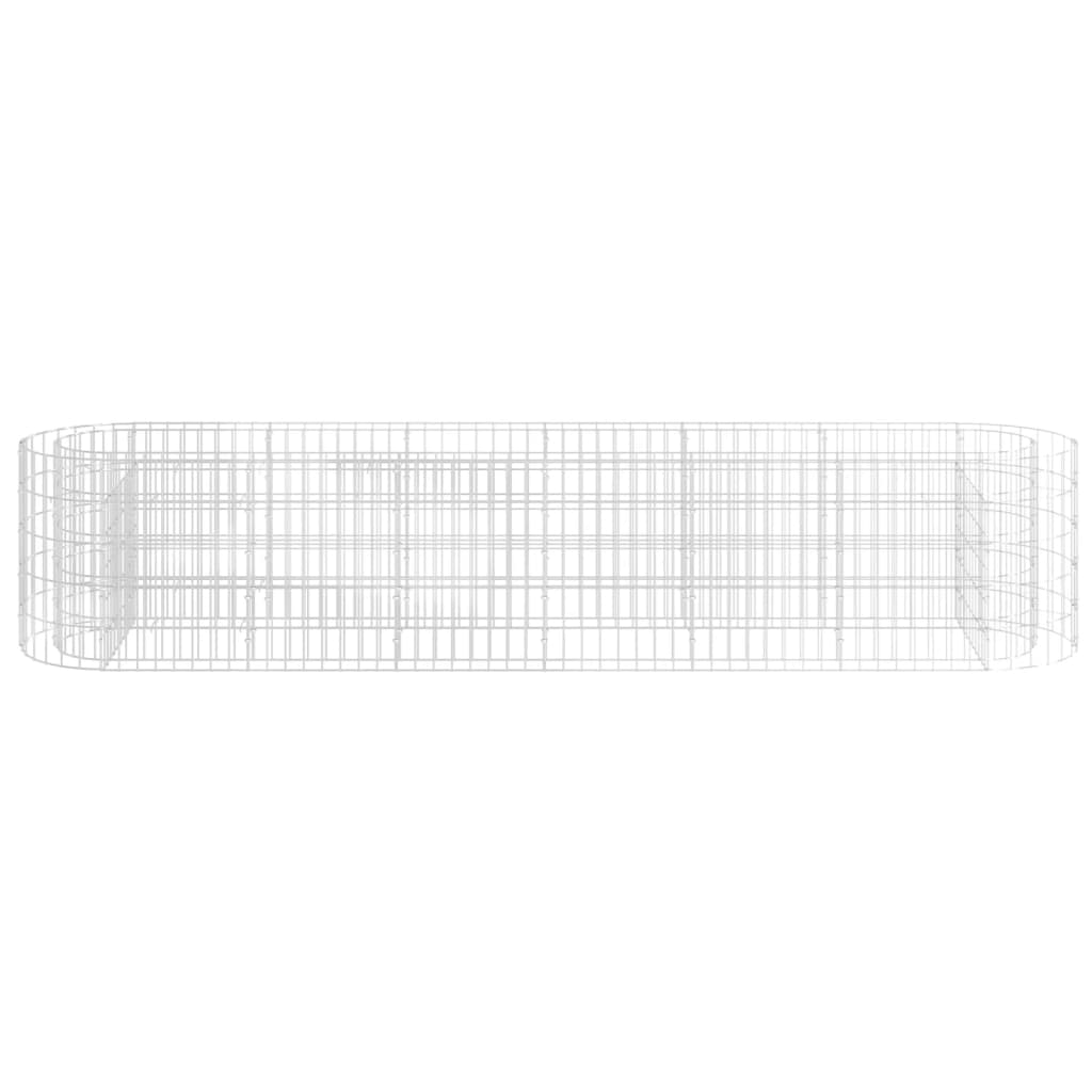 Gabion Raised Bed Galvanized Iron 102.4x19.7x19.7