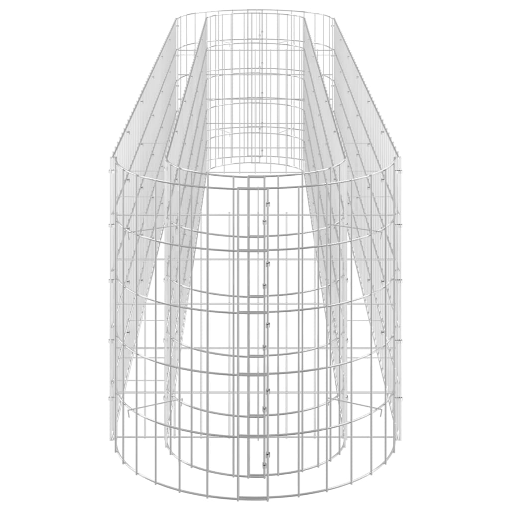 Gabion Raised Bed Galvanized Iron 102.4x19.7x19.7