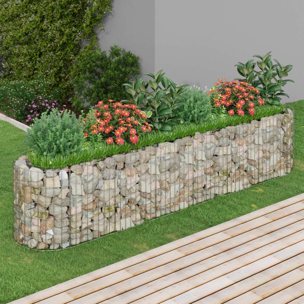 Gabion Raised Bed Galvanized Iron 102.4x19.7x19.7