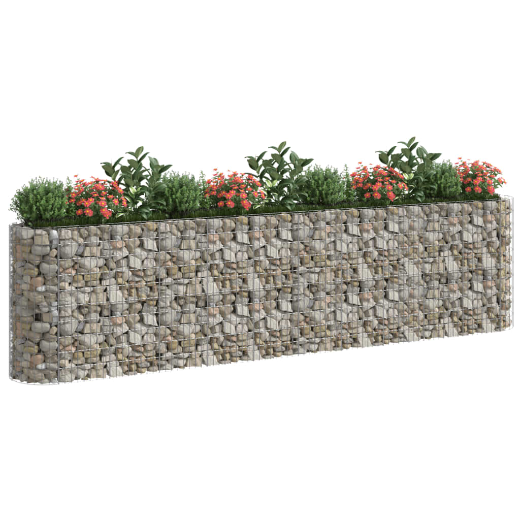 Gabion Raised Bed Galvanized Iron 157.5x19.7x39.4