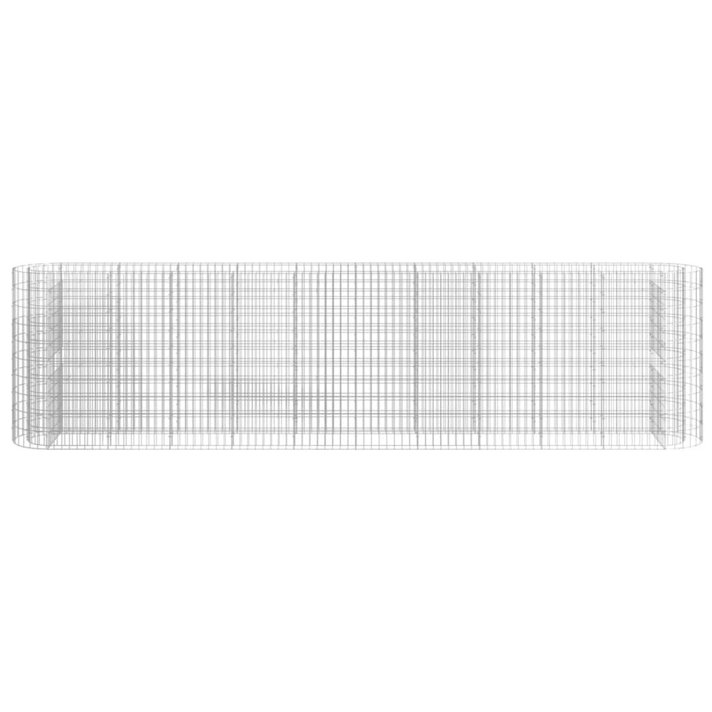 Gabion Raised Bed Galvanized Iron 157.5x19.7x39.4