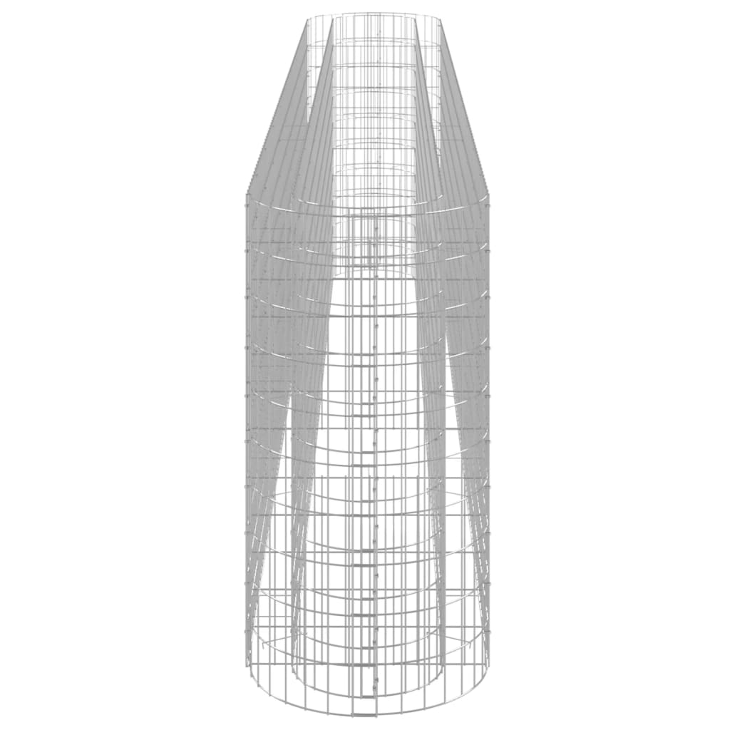 Gabion Raised Bed Galvanized Iron 157.5x19.7x39.4