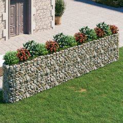 Gabion Raised Bed Galvanized Iron 185x19.7x39.4