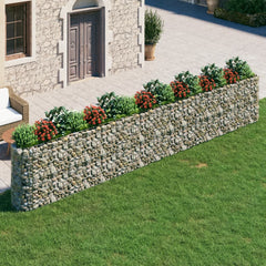Gabion Raised Bed Galvanized Iron 240.2x19.7x39.4