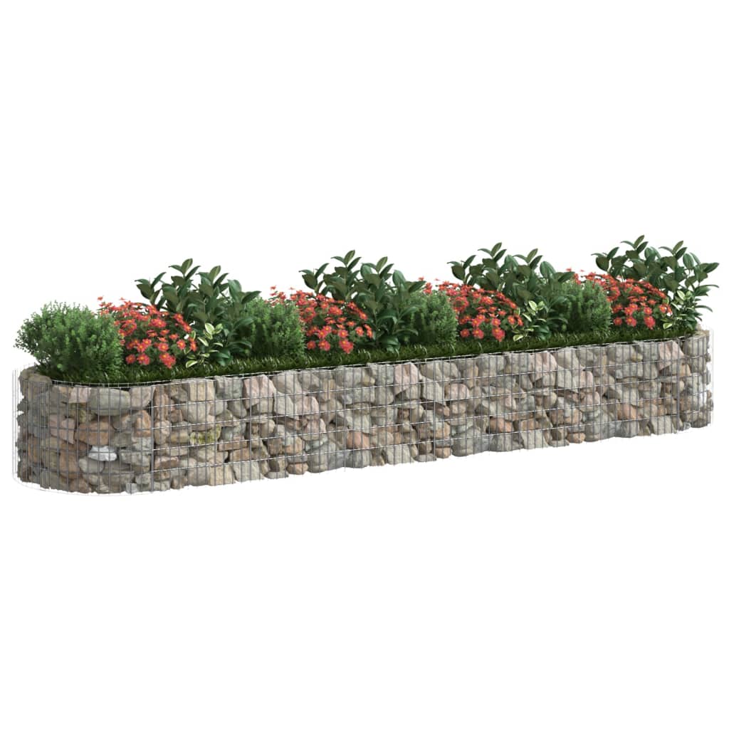 Gabion Raised Bed Galvanized Iron 157.5x39.4x19.7
