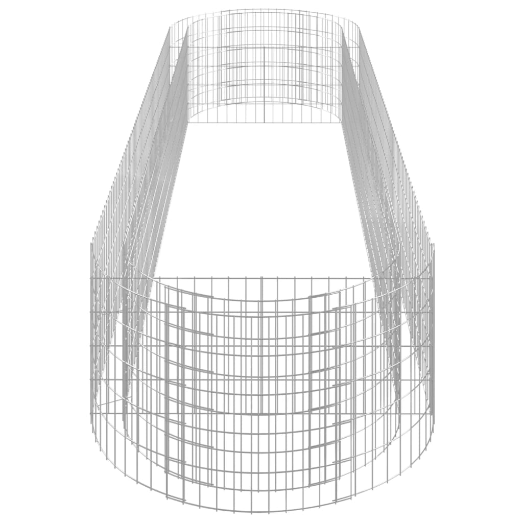 Gabion Raised Bed Galvanized Iron 157.5x39.4x19.7