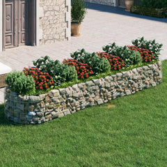 Gabion Raised Bed Galvanized Iron 157.5x39.4x19.7