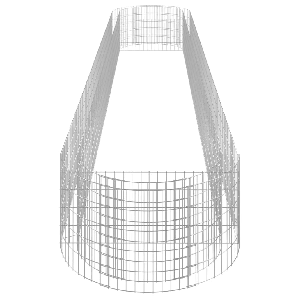 Gabion Raised Bed Galvanized Iron 236.2x39.4x19.7