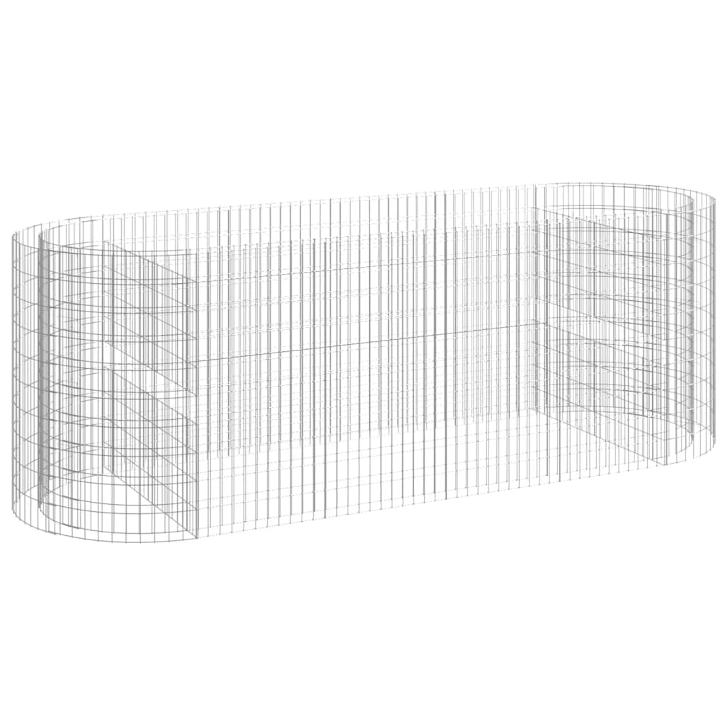 Gabion Raised Bed Galvanized Iron 118.1x39.4x39.4