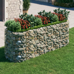 Gabion Raised Bed Galvanized Iron 118.1x39.4x39.4