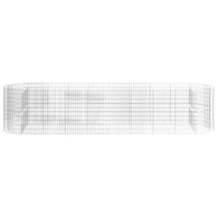Gabion Raised Bed Galvanized Iron 196.9x39.4x39.4