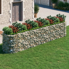 Gabion Raised Bed Galvanized Iron 196.9x39.4x39.4
