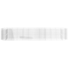 Gabion Raised Bed Galvanized Iron 236.2x39.4x39.4
