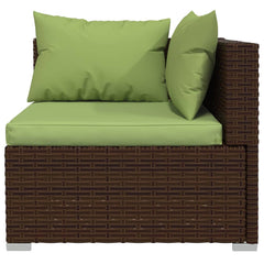 Garden Lounge Set Brown