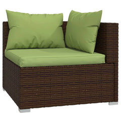 Garden Lounge Set Brown
