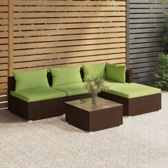 Garden Lounge Set Brown