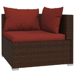 Garden Lounge Set Brown