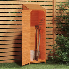 Garden Shed Brown 21.7x20.5x68.7 Solid Wood Fir