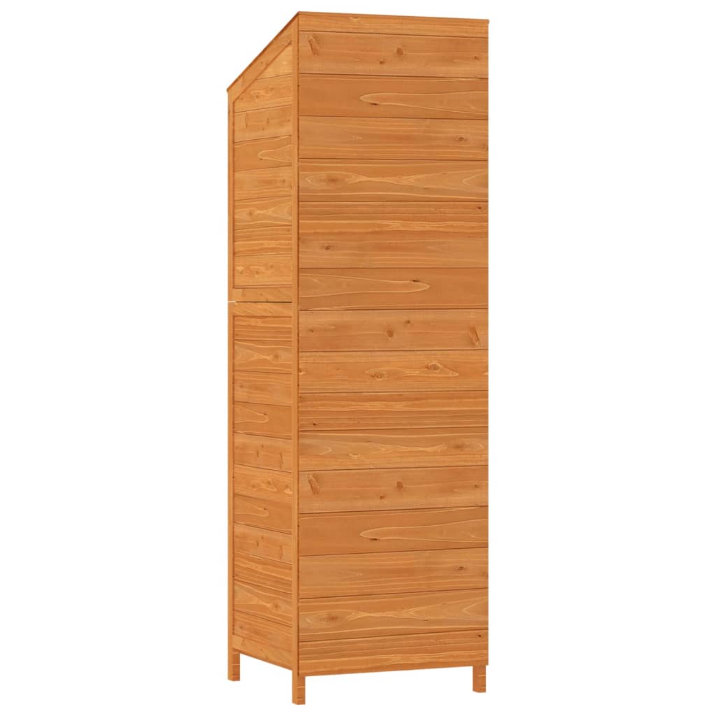 Garden Shed Brown 21.7x20.5x68.7 Solid Wood Fir