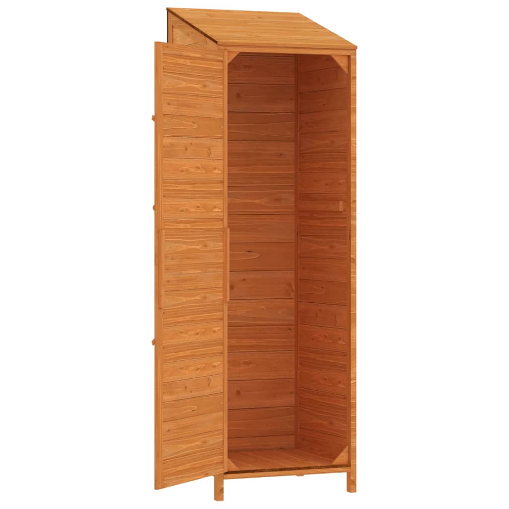 Garden Shed Brown 21.7x20.5x68.7 Solid Wood Fir