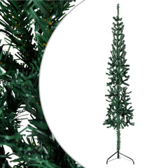 Artificial Half Christmas Tree Green PVC, Steel 94.5 in
