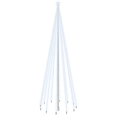 Christmas Tree with Spike Cold White 732 LEDs 196.9