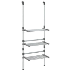 3-Tier Hanging Laundry Drying Rack Aluminum