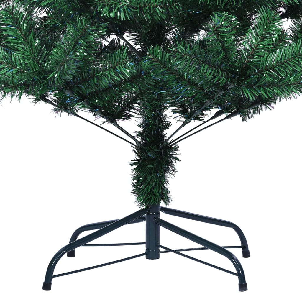 5ft green iridescent artificial Christmas tree with a sturdy steel stand.