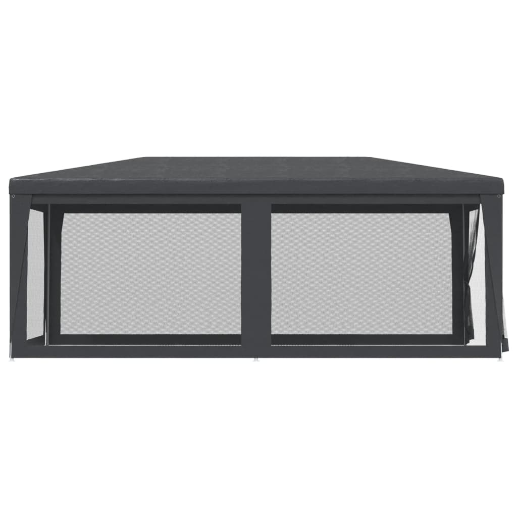Party Tent with 6 Mesh Sidewalls Anthracite 9.8'x19.7' HDPE