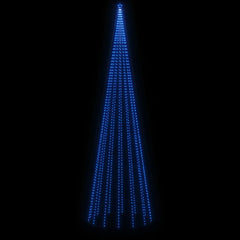 Christmas Tree With Spike Blue Powder-coated steel, copper, PVC