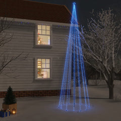 Christmas Tree With Spike Blue Powder-coated steel, copper, PVC