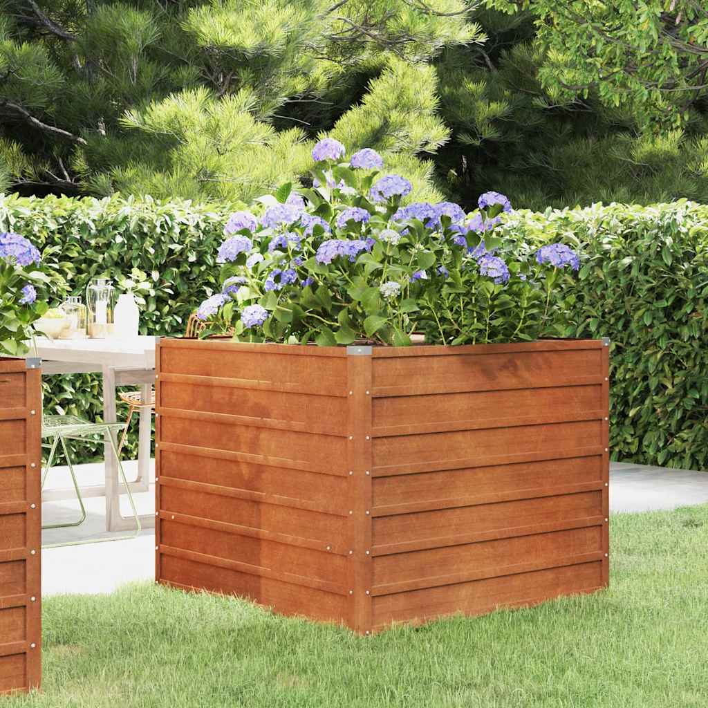 Garden Raised Bed Rusty Corten Steel Large Garden Raised Bed