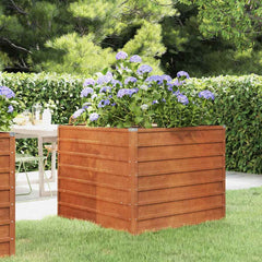 Garden Raised Bed Rusty Corten Steel Large Garden Raised Bed