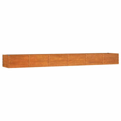 Garden Raised Bed Rusty Corten Steel 189 x 31.5 x 17.7 in Tough