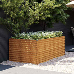 Garden Raised Bed 77.2x39.4x27.2 Corten Steel