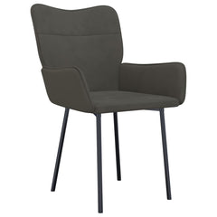 Dining Chair Set of 2 Dark Grey