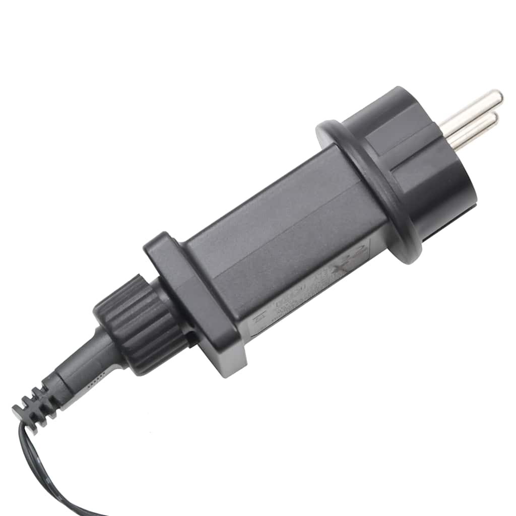 A 3x10 ft black plastic European plug with cord for the Bostome Christmas Cone Tree.