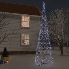 26ft tall Christmas cone tree with 3000 cold white LEDs and 8ft diameter base