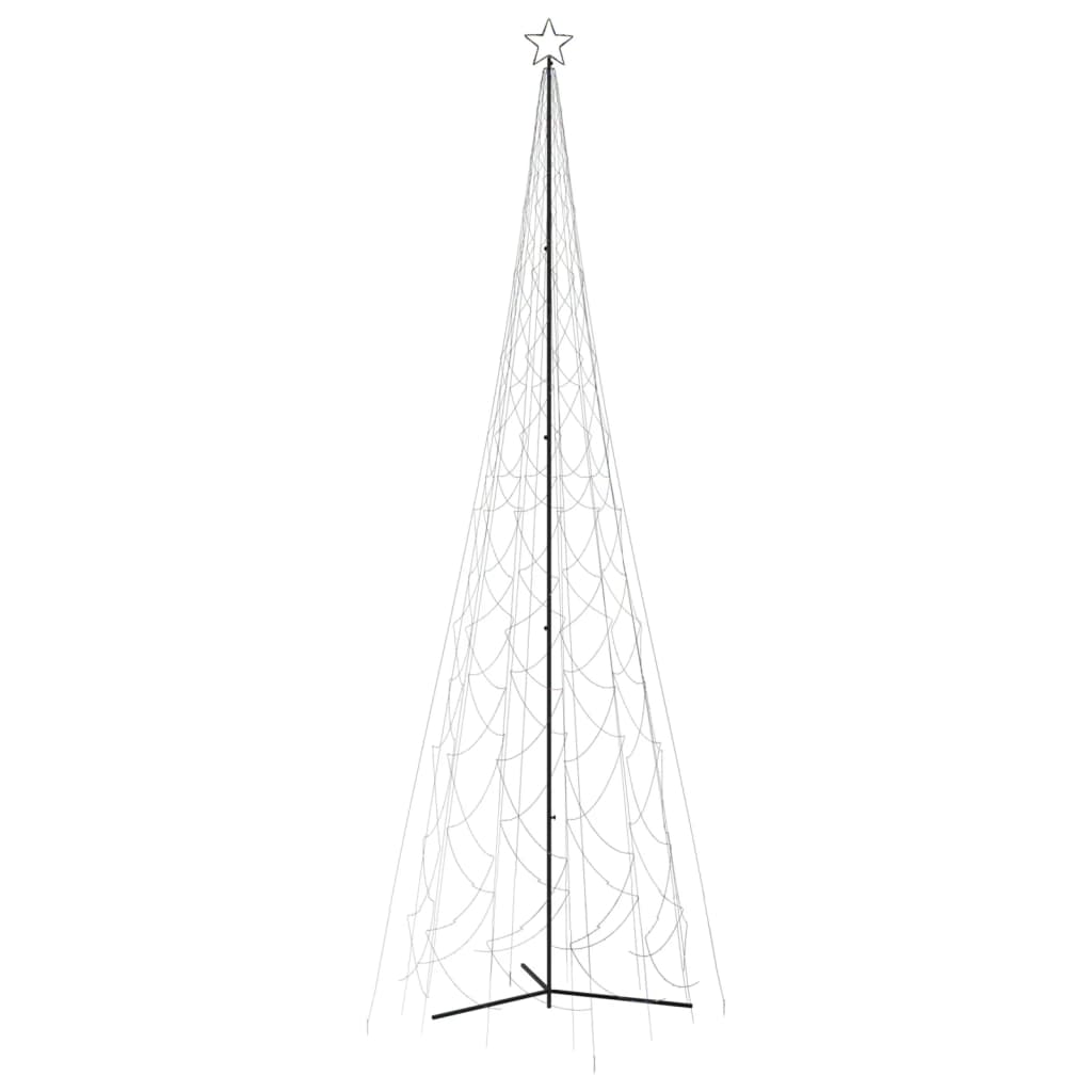 A 26ft tall Christmas cone tree with a steel frame and 3000 colorful LEDs.
