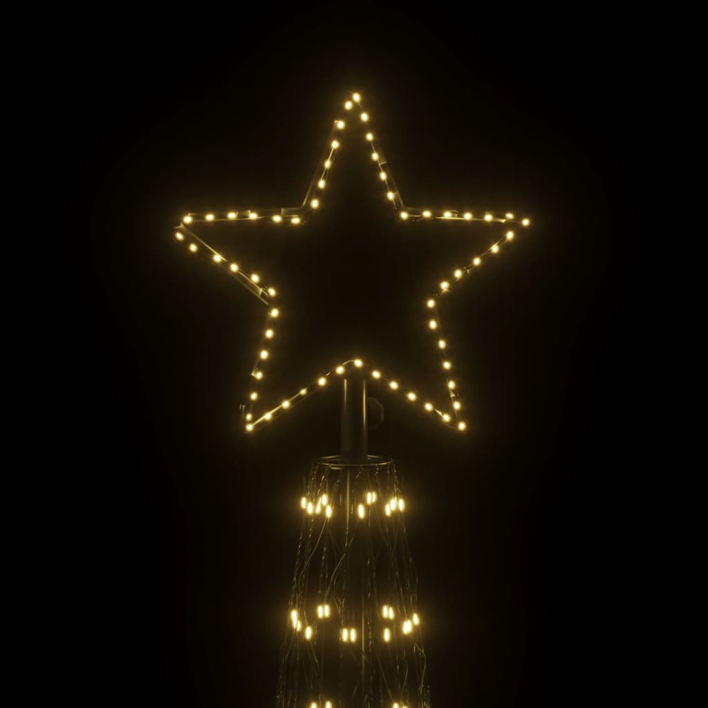 26ft warm white LED Christmas cone tree with 3000 lights and eight lighting effects
