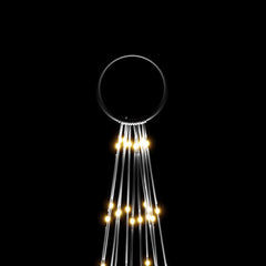 16ft flagpole Christmas tree lights with 732 warm white LEDs and 8 lighting modes