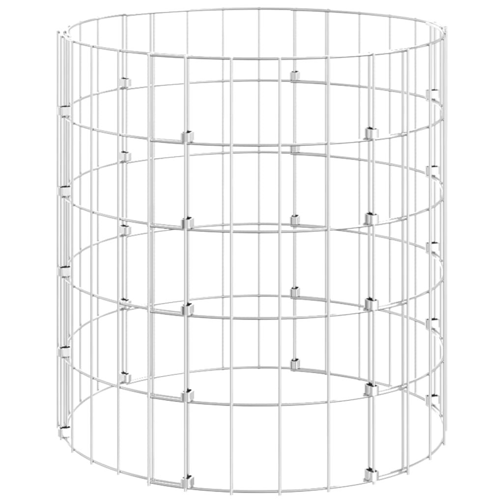 Composter Silver Garden Composter Silver Galvanized steel Ø19.7 x 19.7 in Durable – Bostome